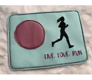 Stickdatei - Live Love Run Frau Joggerin Läuferin